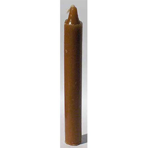 Brown Taper Candle 6" - Wiccan Place