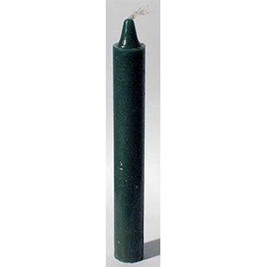 Green Taper Candle 6" - Wiccan Place