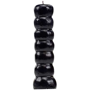 Black Seven Knob candles - Wiccan Place