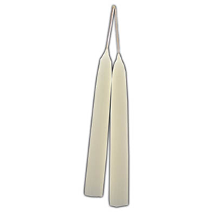 White Taper Candles 7" - Pair - Wiccan Place