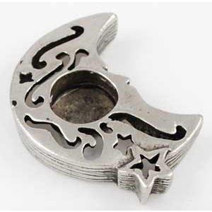 Crescent Moon Chime Candle Holder - Wiccan Place