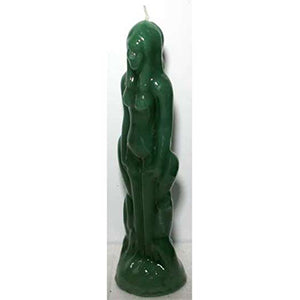 Green Female candle - Wiccan Place