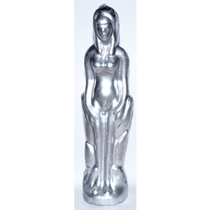 Silver Female candle 7" - Wiccan Place