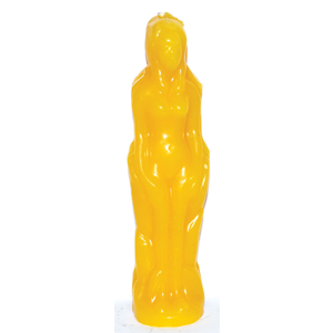 Yellow Female candle 7" - Wiccan Place