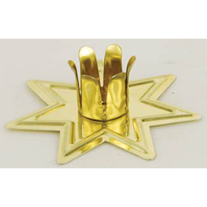 Gold-toned Fairy Star Chime candle holder - Wiccan Place