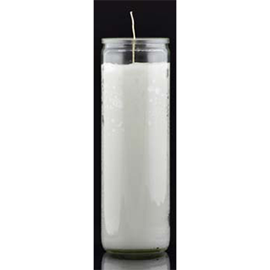 White 7-day jar candle - Wiccan Place