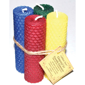 Elemental set Lailokens Awen candles 4 1/4" - Wiccan Place