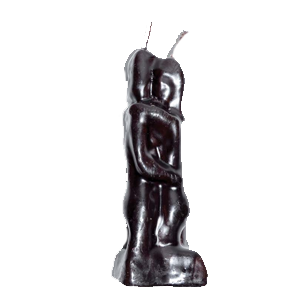 Lovers black candle 5 1/2" - Wiccan Place