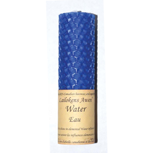 Water Lailokens Awen candle 4 1/4" - Wiccan Place