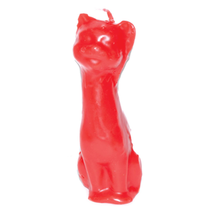 Red Cat candle 5 1/2" - Wiccan Place