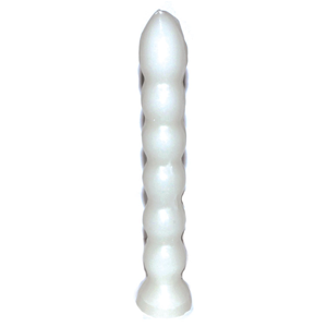 White 7 Knob candle 9 1/2" - Wiccan Place