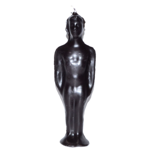 Black Male candle 7 1/4" - Wiccan Place