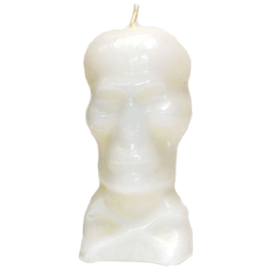 White Skull candle 5 1/2" - Wiccan Place