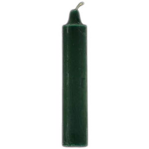 Green pillar candles 9" - Wiccan Place