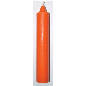 Orange pillar candle 9" - Wiccan Place