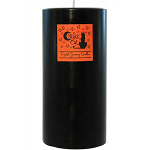 Black Cat pillar candle 3" x 6" - Wiccan Place
