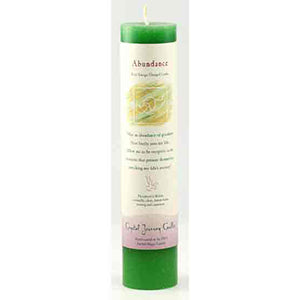 Abundance Reiki Charged Pillar Candle - Wiccan Place