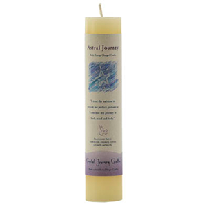 Astral Journey Reiki Charged pillar candle - Wiccan Place