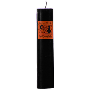 Black Cat Reiki Charged pillar candle - Wiccan Place