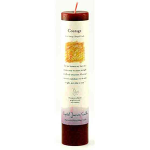 Courage Reiki Charged pillar candle - Wiccan Place