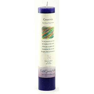 Creativity Reiki Charged pillar candle - Wiccan Place