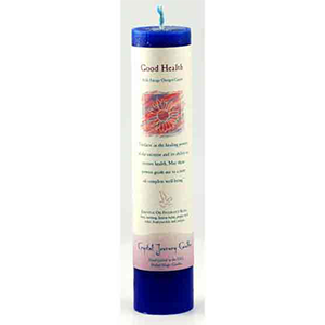 Good Health Reiki Charged Pillar candle - Wiccan Place