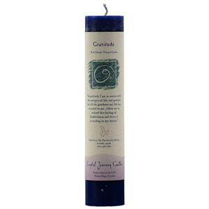 Gratitude Reiki Charged pillar candle - Wiccan Place