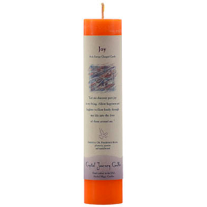 Joy Reiki Charged pillar candle - Wiccan Place