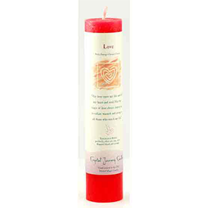 Love Reiki Charged Pillar candle - Wiccan Place