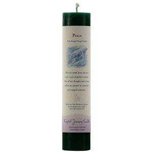 Peace Reiki Charged pillar candle - Wiccan Place
