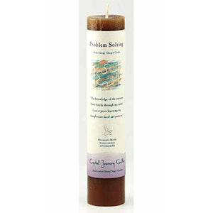 Problem Solving Reiki Charged Pillar Candle - Wiccan Place