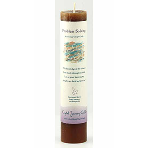Problem Solving Reiki Charged Pillar Candle - Wiccan Place