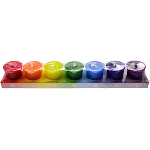 7 Pack Chakra votive candle - Wiccan Place