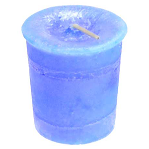 Throat Chakra votive candle - Wiccan Place