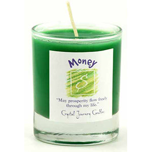 Money soy votive candle - Wiccan Place