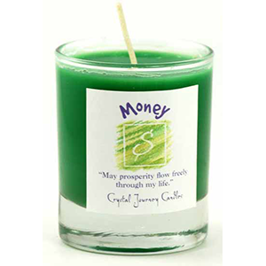 Money soy votive candle - Wiccan Place