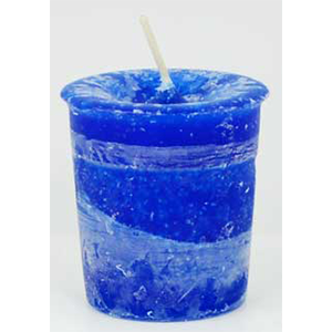 Good Health Herbal votive - blue - Wiccan Place