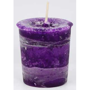 Healing Herbal votive - purple - Wiccan Place