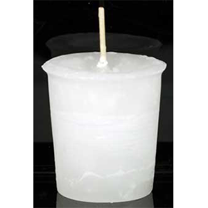 Spirit Herbal votive - white - Wiccan Place