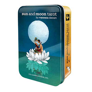Sun and Moon tarot deck in a tin by Vanessa Decort - Wiccan Place