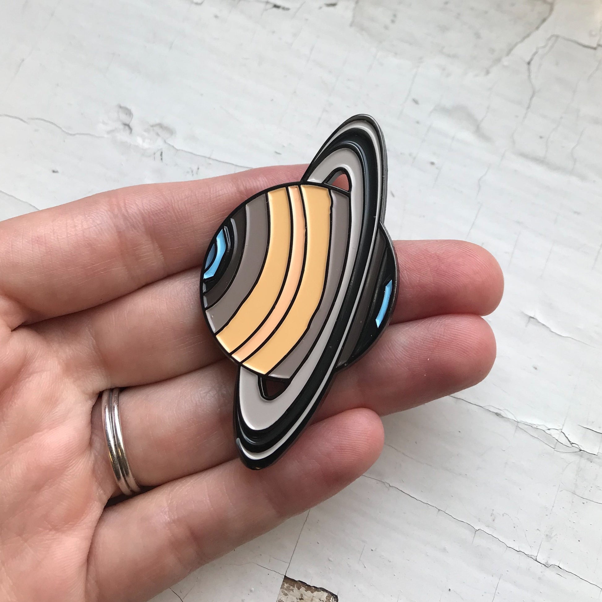 Saturn Enamel Pin