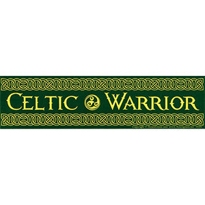 Celtic Warrior bumper sticker - Wiccan Place