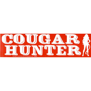 Cougar Hunter bumper sticker - Wiccan Place