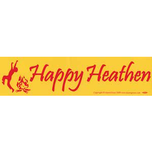 Happy Heathen Bumper Sticker - Wiccan Place