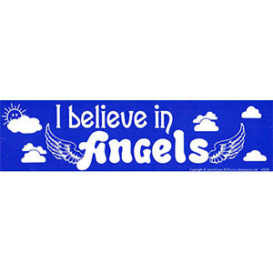 I Believe In Angels Bumper Sticker - Wiccan Place