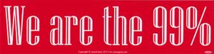 We Are the 99% Bumper Sticker - Wiccan Place