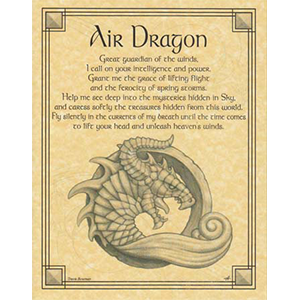 Air Dragon poster - Wiccan Place