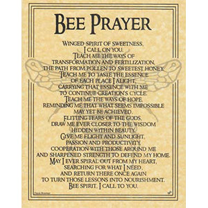 Bee Prayer poster - Wiccan Place