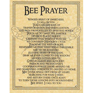 Bee Prayer poster - Wiccan Place