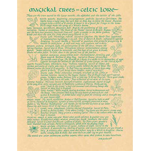 Celtic Trees poster - Wiccan Place